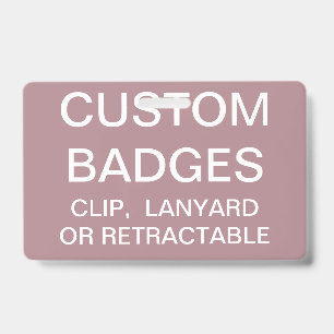 Custom Personalised LANYARD BADGE Template ID Badge