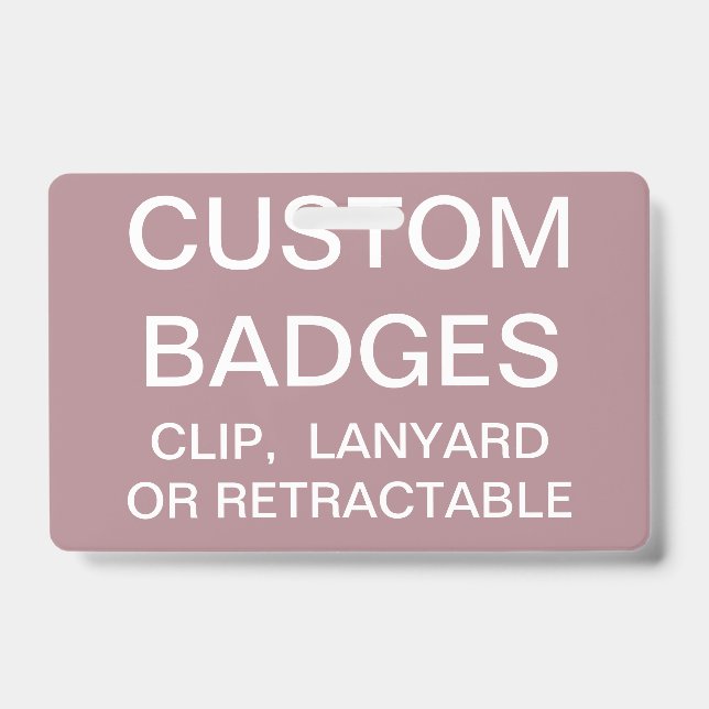 Custom Personalised LANYARD BADGE Template ID Badge (Front)