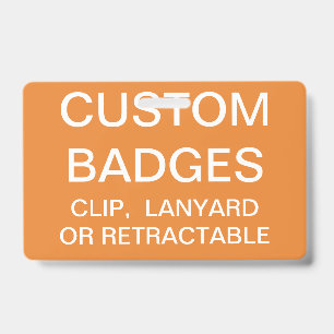 Custom Personalised LANYARD BADGE Template ID Badge