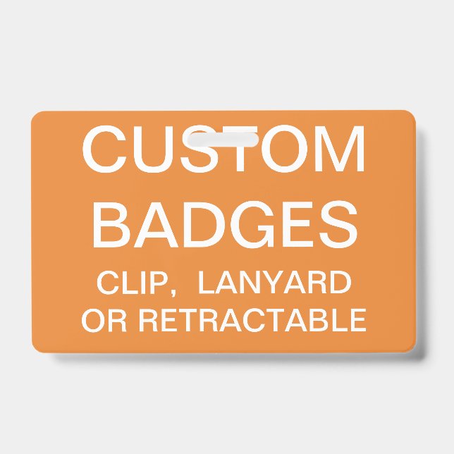 Custom Personalised LANYARD BADGE Template ID Badge (Front)