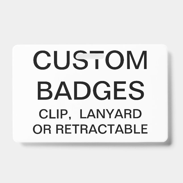 Custom Personalised LANYARD BADGE Template ID Badge (Front)