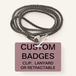 Custom Personalised LANYARD BADGE Template ID Badge