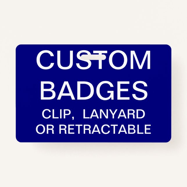 Custom Personalised LANYARD BADGE Template ID Badge (Front)