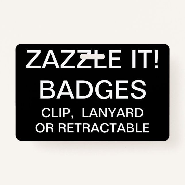 Custom Personalised LANYARD BADGE Template ID Badge (Front)