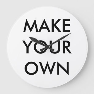 Custom Personalised Large 10.75" Round Wall Clock