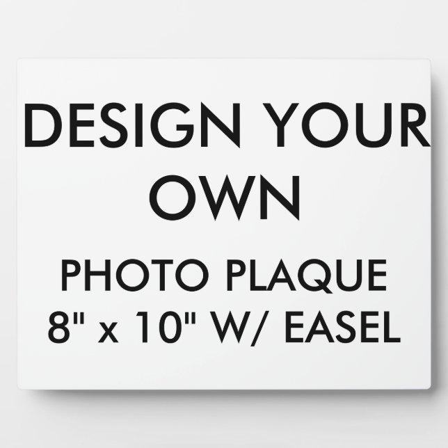 Custom Personalised Large 10" x 8" Photo Plaque (Front)