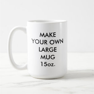 Custom Personalised Large 15oz Classic White Mug