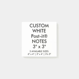 Custom Personalised Large 3" Square Post-it® Note