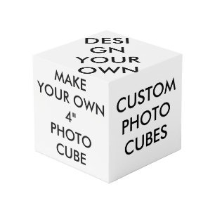 Custom Personalised Large 4" Photo Cube