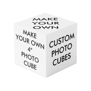 Custom Personalised Large 4" Photo Cube