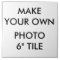 Custom Personalised Large 6" Photo Tile