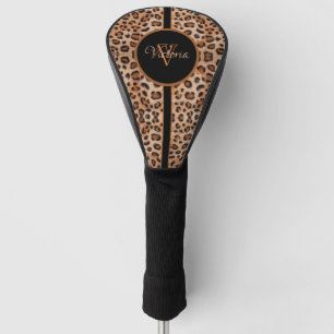 Custom Personalised Leopard Print Golf Head Cover