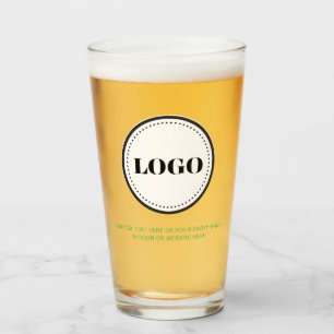 Custom Personalised Logo and Text Beer Glasses