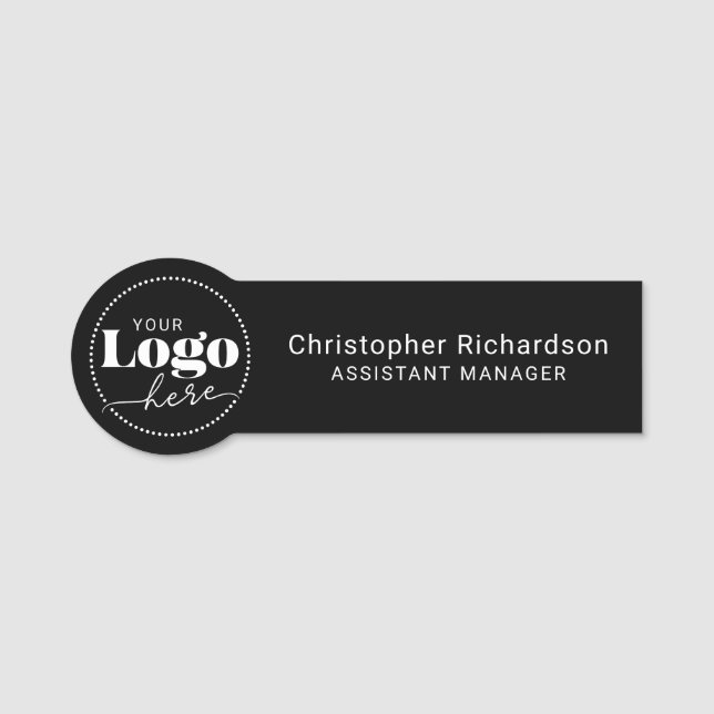 Custom Personalised Logo Business Name Tag (Front)