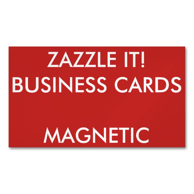 Custom Personalised Magnetic Business Cards Blank (Front)