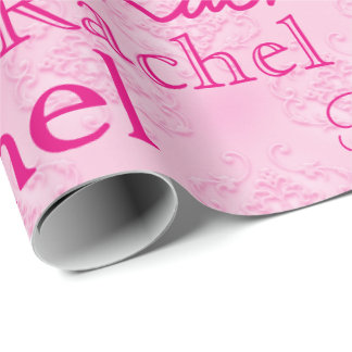 Custom Personalised Matte Pink Wrapping Paper