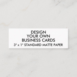Custom Personalised MATTE Slim Business Cards