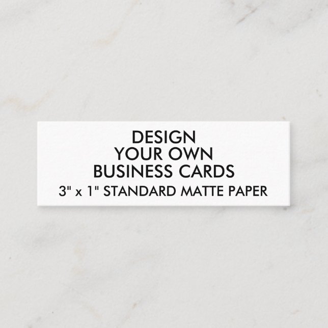Custom Personalised MATTE Slim Business Cards (Front)