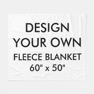 Custom Personalised Med. 60" x 50" Fleece Blanket