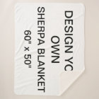 Custom Personalised Med. 60" x 50" Sherpa Blanket