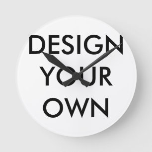 Custom Personalised Medium 8" Round Wall Clock