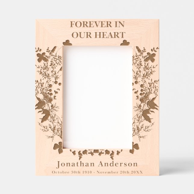 Custom Personalised Memorial Remembrance Etched Frames (Front)