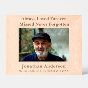 Custom Personalised Memorial Remembrance Etched Frames