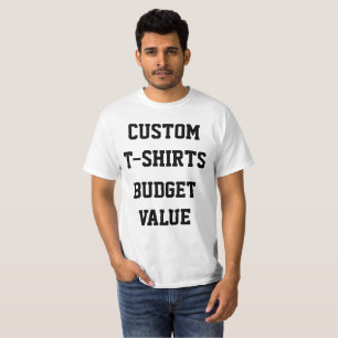 Custom Personalised Men's BUDGET VALUE T-SHIRT