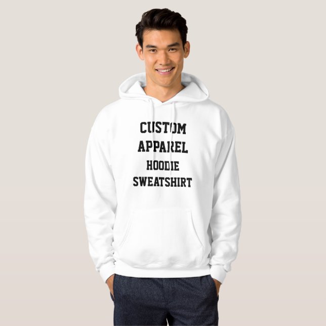 Custom Personalised Men's HOODIE SWEATSHIRT (Front Full)