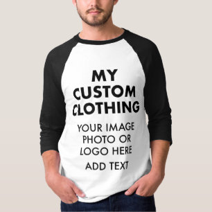 Custom Personalised MEN'S RAGLAN BASEBALL T-SHIRT