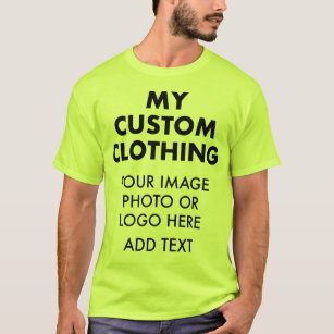 Custom Personalised MEN'S SAFETY GREEN T-SHIRT