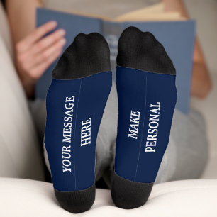 Custom Personalised Message Gift Socks