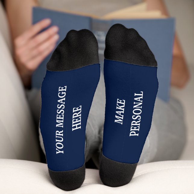 Custom Personalised Message Gift Socks (Bottom)