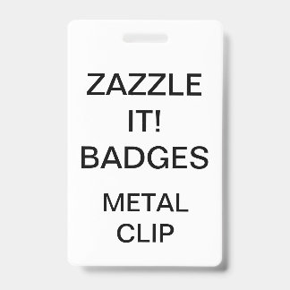 Custom Personalised METAL CLIP BADGE ID Badge