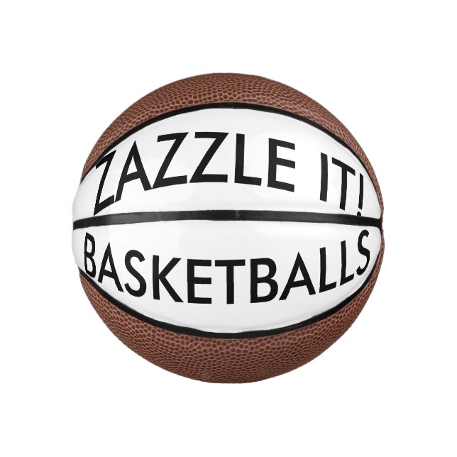 Custom Personalised Mini Basketball Blank Template (Front)