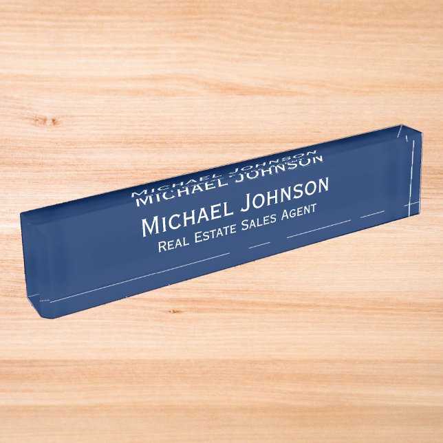 Custom Personalised Minimalist Modern Professional Nameplate (Custom Personalized Minimalist Modern Professional Desk Name Plate)