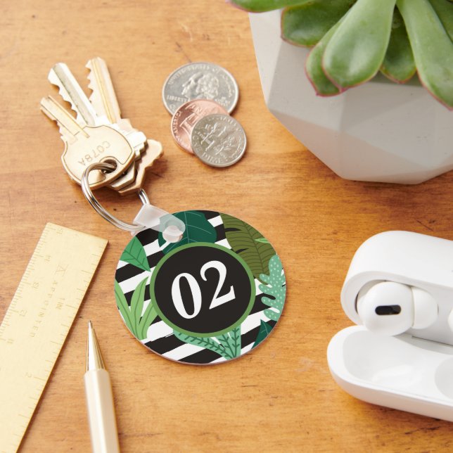 Custom Personalised Modern Minimalist Keychain (Desk)
