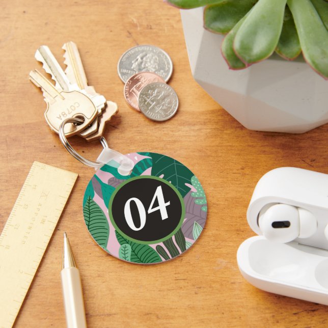 Custom Personalised Modern Minimalist Keychain (Desk)