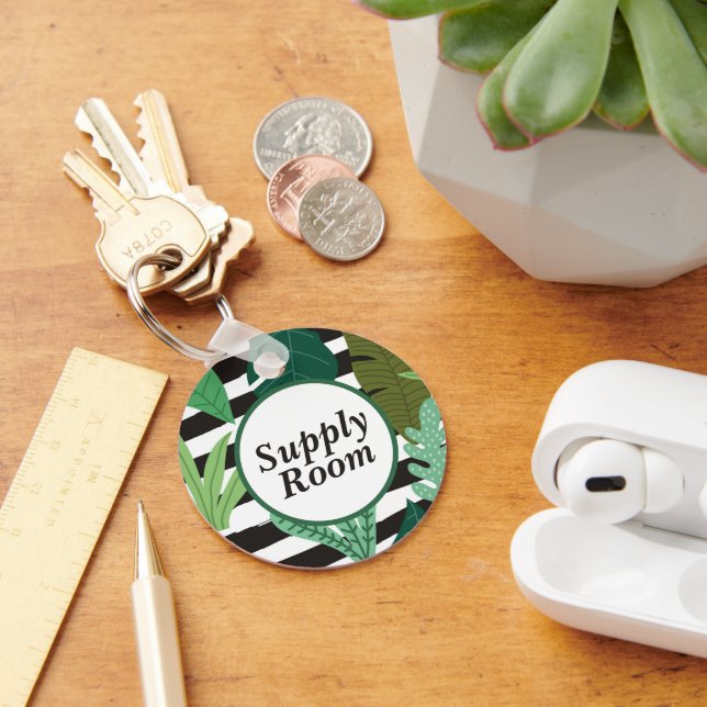 Custom Personalised Modern Minimalist Keychain (Desk)