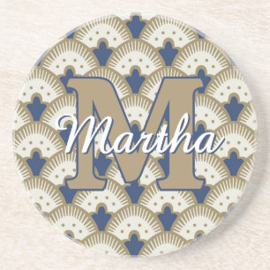 Custom Personalised Monogram Script Name Initial Coaster