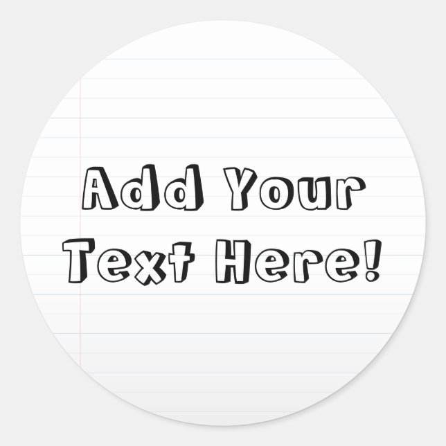 Custom Personalised Name Kids School Label (Front)