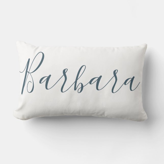 Custom Personalised Name Lumbar Cushion (Front)