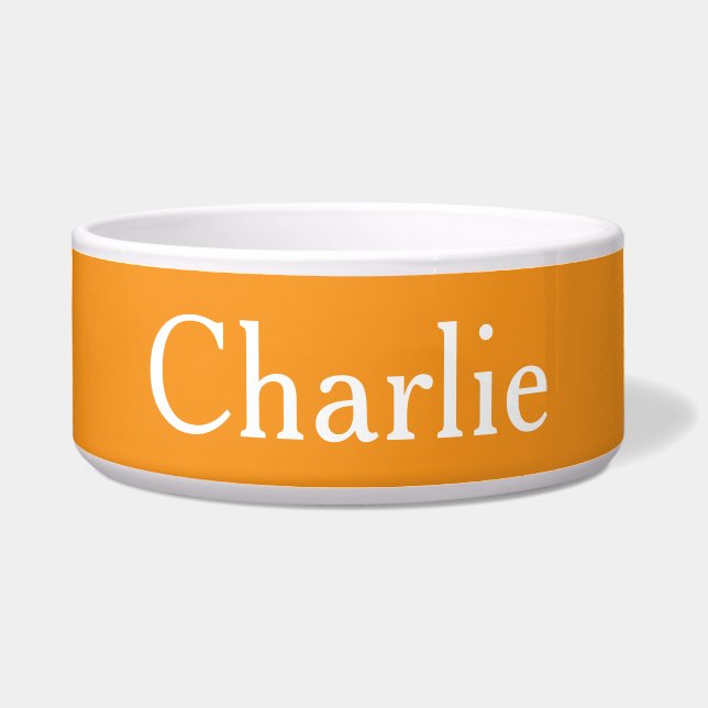 Custom Personalised Name Photo Art Light Orange (Front)