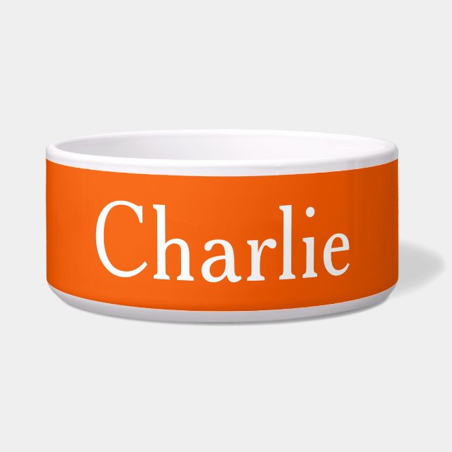 Custom Personalised Name Photo Art Orange Pet (Front)