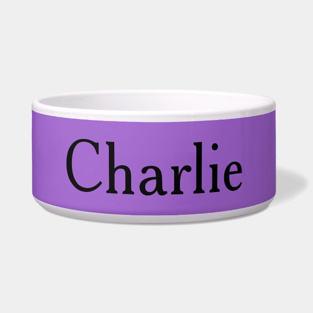 Custom Personalised Name Photo Art Purple Pet (Front)