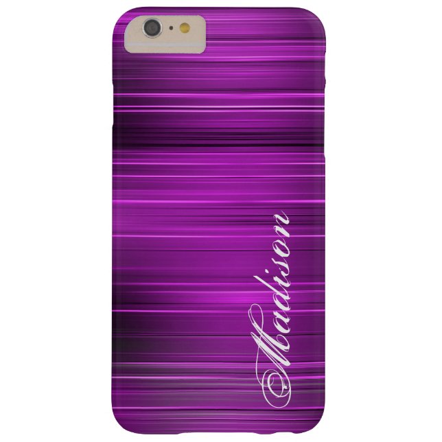 Custom Personalised Name Purple iPhone 6 Plus Case (Back)
