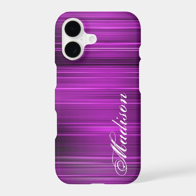 Custom Personalised Name Purple iPhone 7 Plus Case (Back)