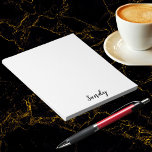 Custom Personalised Name Quote Photo Artwork Small Notepad<br><div class="desc">Personalise Simplistic Art,  add name or photo. Looks good on anything. ⭐PERSONALIZE this template with your artwork. ⭐EDIT it further to make more changes. ⭐TRANSFER this design to any product. Visit all my stores at bit.ly/SandyspiderStores (cut and paste).</div>