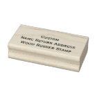 Custom Personalised Name Return Address Maple Wood