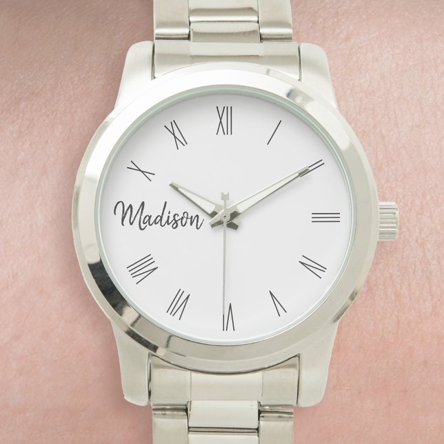 Custom Personalised Name Roman Number Watch (Creator Uploaded)